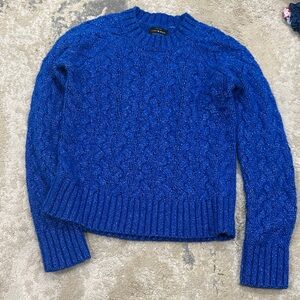 Lucky Brand Royal Blue Cable Knit Sweater